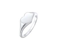 Elli Herz Liebe Siegelring 925 Silber 52 Damen