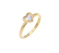 Elli Herz Liebe Verlobung Zirkonia Kristall 925 Silber 58 Damen