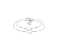 Elli Herz Mutter Kind 925 Silber, mit Kristallen von Swarovski® silberfarben Damen