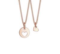 Elli Halskette Damen Set Herz Cut-Out Anhänger Mutter Kind Liebe