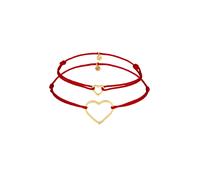 Elli Herz Mutter Kind Nylon 925 Silber vergoldet 16 Damen