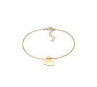 Elli, Armband Herz Symbol Cut-Out Design 925 Sterling Silber in gold, Schmuck für Damen Gr. 20 cm