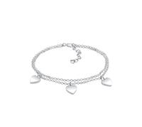 Elli, Armband Herz Symbol Love Trio Layer Erbskette 925 Silber in silber, Schmuck für Damen Gr. 16 cm