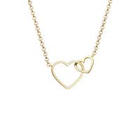 Elli Halskette Damen Herz Liebe in 925 Sterling Silber vergoldet