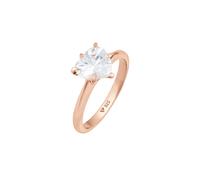 Elli Herz Zirkonia Verlobungsring Solitär 925 Silber 56 Damen