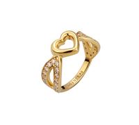 Elli Herz Zirkonia Weiß 925 Sterling Silber 56 Damen