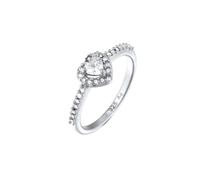 Elli Herz Zirkonia Weiß 925 Sterling Silber 56 Damen