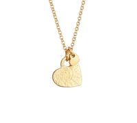 Elli Herzen Love Liebe Organic Look 925 Silber goldfarben Damen