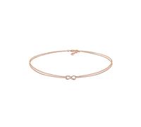 Elli Infinity Choker Unendlichkeit Erbskette 925 Silber rosefarben Damen