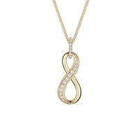 Elli Infinity For Ever Symbol Zirkonia 925 Silber goldfarben Damen