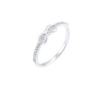 Elli Ring Damen Infinity mit Kristallen in 925 Sterling Silber