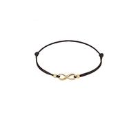 Elli, Armband Infinity Trend Symbol Elastisch 925 Silber in gold, Schmuck für Damen Gr. 17 cm