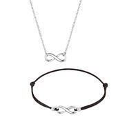 Elli Schmuckset »Infinity Unendlich Verbundenheit 925 Silber«