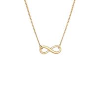 Elli Infinity Unendlichkeit Symbol 925 Silber goldfarben Damen