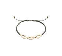 Elli Kauri Muschel Ozean Maritim Nylon 925 Silber Grau Damen