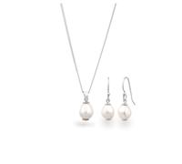 Elli Kette & Ohrringe aus 925er Sterling Silber (3-tlg. Schmuckset) 0