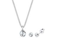 Elli Kette Stecker 925er Silber, mit Kristallen von Swarovski® silberfarben Damen