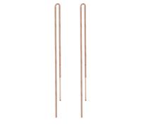 Elli Ohrringe Damen Panzer Hänger Filigran in 925 Sterling Silber Rosévergoldet