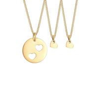 Elli Ketten Trio Herz Mutter Kind Cut Out 925er Silber goldfarben Damen