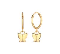 Elli Kids Creolen Schmetterling 925 Silber vergoldet OneSize Damen