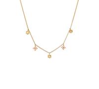 Elli Kids Kristalle Blüte Blume 925 Sterling Silber goldfarben Damen