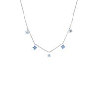 Elli Kids Kristalle Blüte Blume 925 Sterling Silber silberfarben Damen