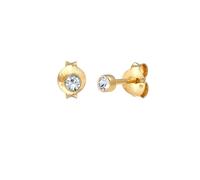 Elli Kinder Basic Kristalle 925 Silber goldfarben Damen