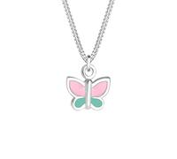 Elli Halskette Kinder Schmetterling Pastel Emaille 925 Silber Silber