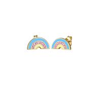 Elli Kinder Regenbogen Emaille Glitzer 925 Silber OneSize Damen