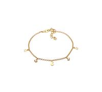 Elli Kinder Stern Mond Zirkonia 925 Silber goldfarben Damen