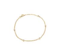 Elli, Armband Klassisch Kristalle 925 Sterling Silber in gold, Schmuck für Damen Gr. 17 cm