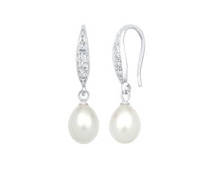 Elli Klassisch Süßwasserzuchtperle Zirkonia 925 Silber OneSize Damen