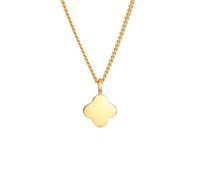 Elli Kleeblatt Glück Symbol Klassisch 925 Silber goldfarben Damen