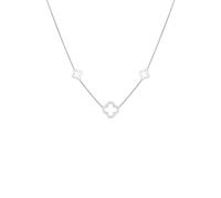 Elli Kleeblatt Glück Zirkonia 925 Silber silberfarben Damen