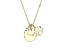 Elli Kleeblatt Luck 925 Silber, mit Kristallen von Swarovski® Weiß Damen
