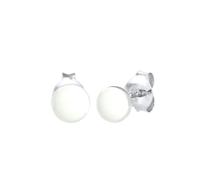 Elli Kreis Basic Geo Trend Klassisch 925 Silber Weiß Damen