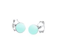 Elli Kreis Geo Trend Basic 925 Sterling Silber Hellblau Damen