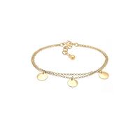 Elli Armband Damen Kreis Geo Layer-Look in 925 Sterling Silber vergoldet