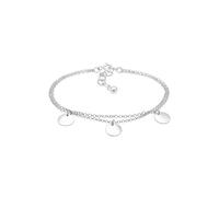 Elli Kreis Layer Geo Plättchen 925 Sterling Silber silberfarben Damen