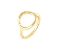 Elli Ring Damen Kreis Rund Geo Statement in 925 Sterling Silber