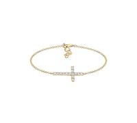 Elli Armband »Kreuz Glaube Kristalle Funkelnd Elegant 925 Silber«