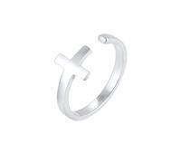 Elli Kreuz Geo Größenverstellbar 925 Sterling Silber silberfarben Damen