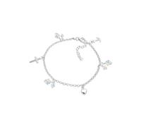 Elli Kreuz Herz Anker 925 Silber vergoldet, mit Kristallen von Swarovski® 20 Damen