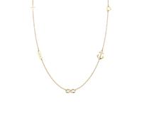 Elli Collierkettchen »Kreuz Herz Infinity Anker Stern Symbole 925 Silber«, goldfarben