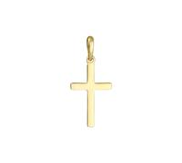 Elli Kreuz Schlicht Glaube Religion 925 Silber goldfarben Damen