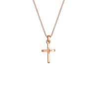 Elli Kreuz Symbol Anhänger Religion 925 Sterling Silber rosefarben Damen