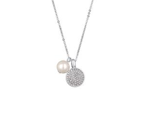 Elli Kristall Perlenanhänger Elegant silberfarben Damen