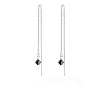 Elli Kristalle Funkelnd Elegant 925 Silber Schwarz Damen