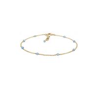 Elli Fußkette »Kugel Bead Strand Meer Urlaub Blau 925er Silber«