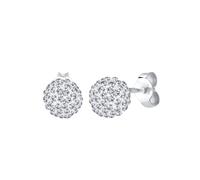 Elli Kugel Funkelnd Elegant Silber, mit Kristallen von Swarovski® Weiß Damen